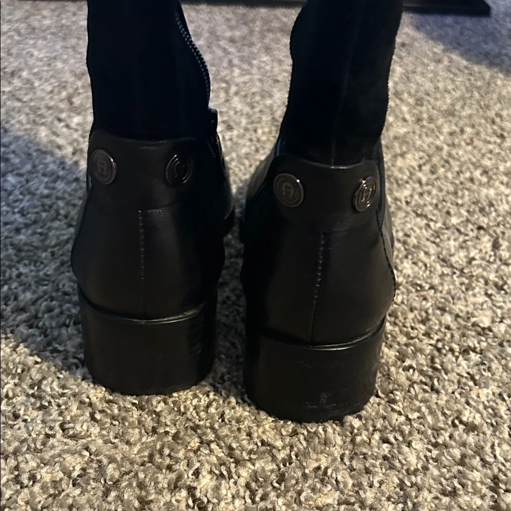 Etienne Aigner Black Knee-High Women's Riding Boots